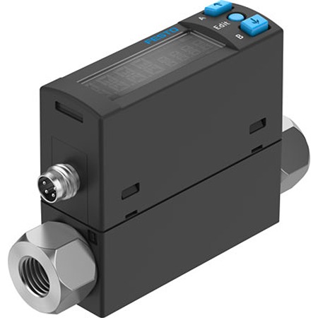 Festo SFAH Series Flow Rate Measurement Flow Sensor, 0.002 L/min Min, 0.1 L/min Max