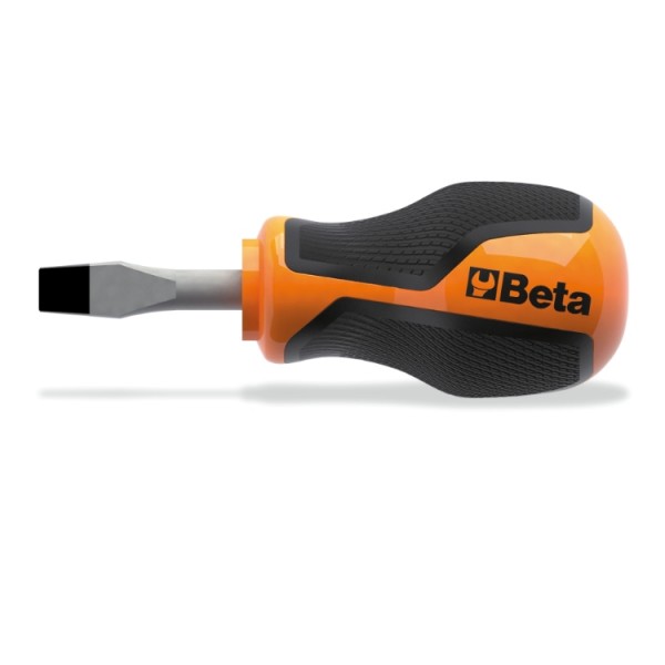 BETA Stubby Screwdriver, 6.5 mm Tip, 30 mm Blade, 87 mm Overall