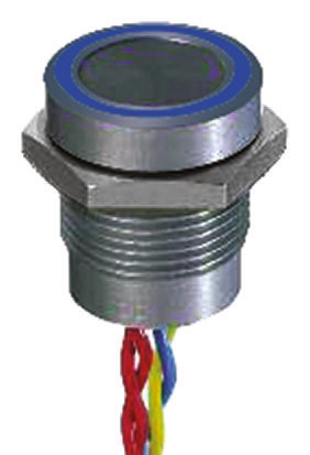 APEM Illuminated Piezo Switch, Momentary, Pulse, SPST, IP68, Through Hole, 200 mA @ 24 V dc, -40 → +75°C