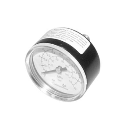 Norgren R 1/8 Analogue Pressure Gauge 10bar Back Entry 50mm Outside Diameter, With RS Calibration