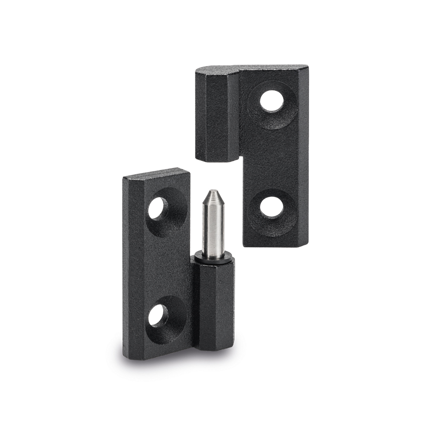 Elesa Zinc Alloy Flag Hinge with a Lift-off Pin, Bolt-on Fixing, 40mm x 40mm x 9mm