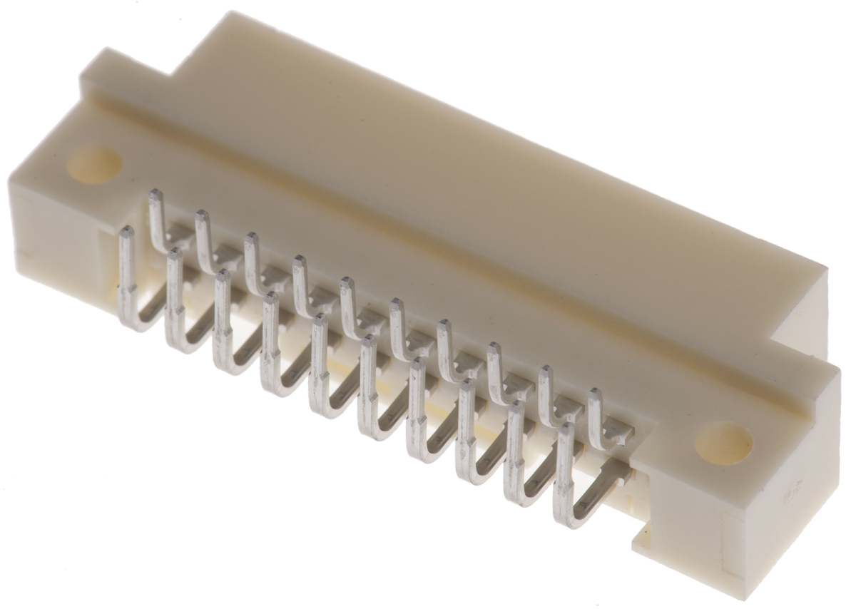 HARTING 20 Way 2.54mm Pitch, Type 3B Class C2, 2 Row, Right Angle DIN 41612 Connector, Plug