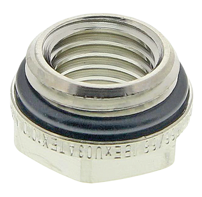 Lapp Cable Gland Adaptor, M16 Exterior Thread, M12 Interior Thread, Nickel Plated Brass, SKINDICHT Series