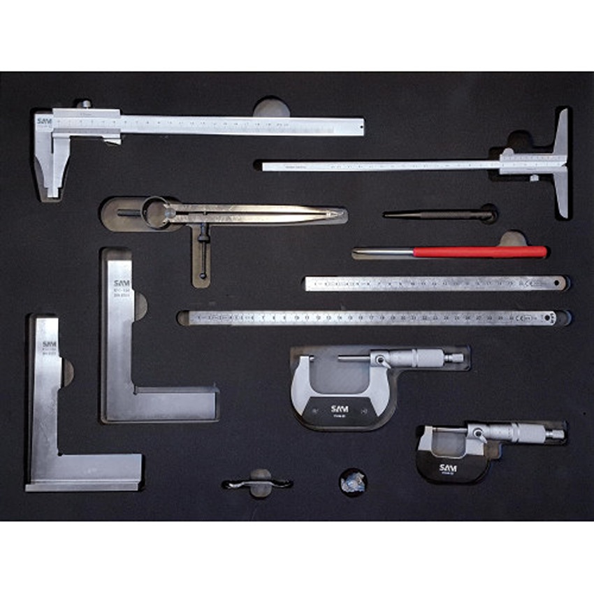 SAM 11 Piece Measuring Tool Kit Tool Kit with Module
