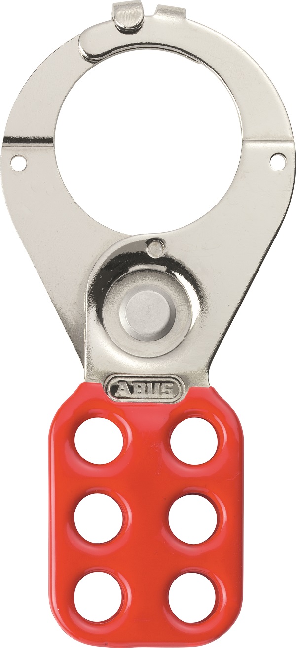 ABUS Red Steel Lockout Hasp, 3.81cm Attachment