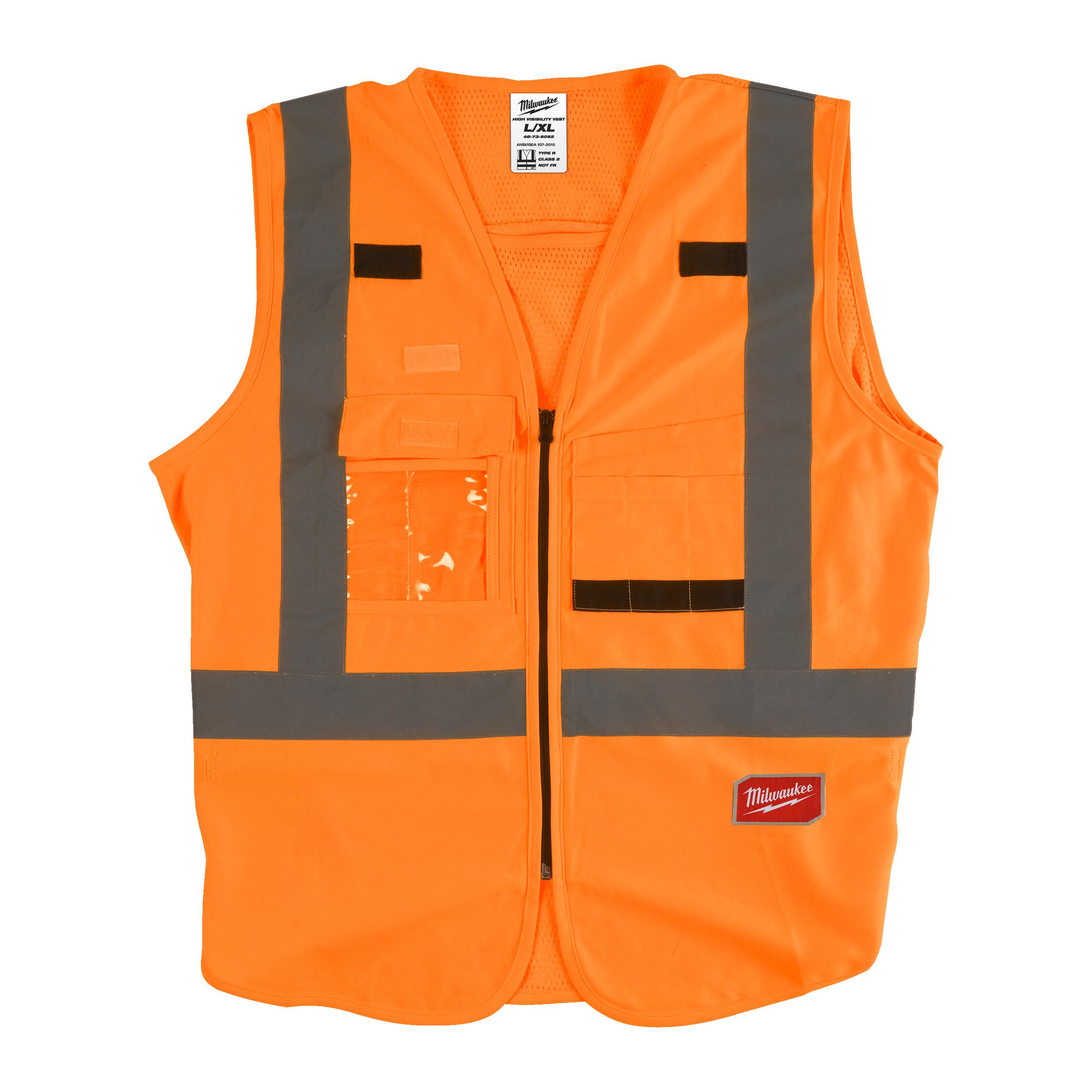 Milwaukee Orange Hi Vis Vest, L/XL