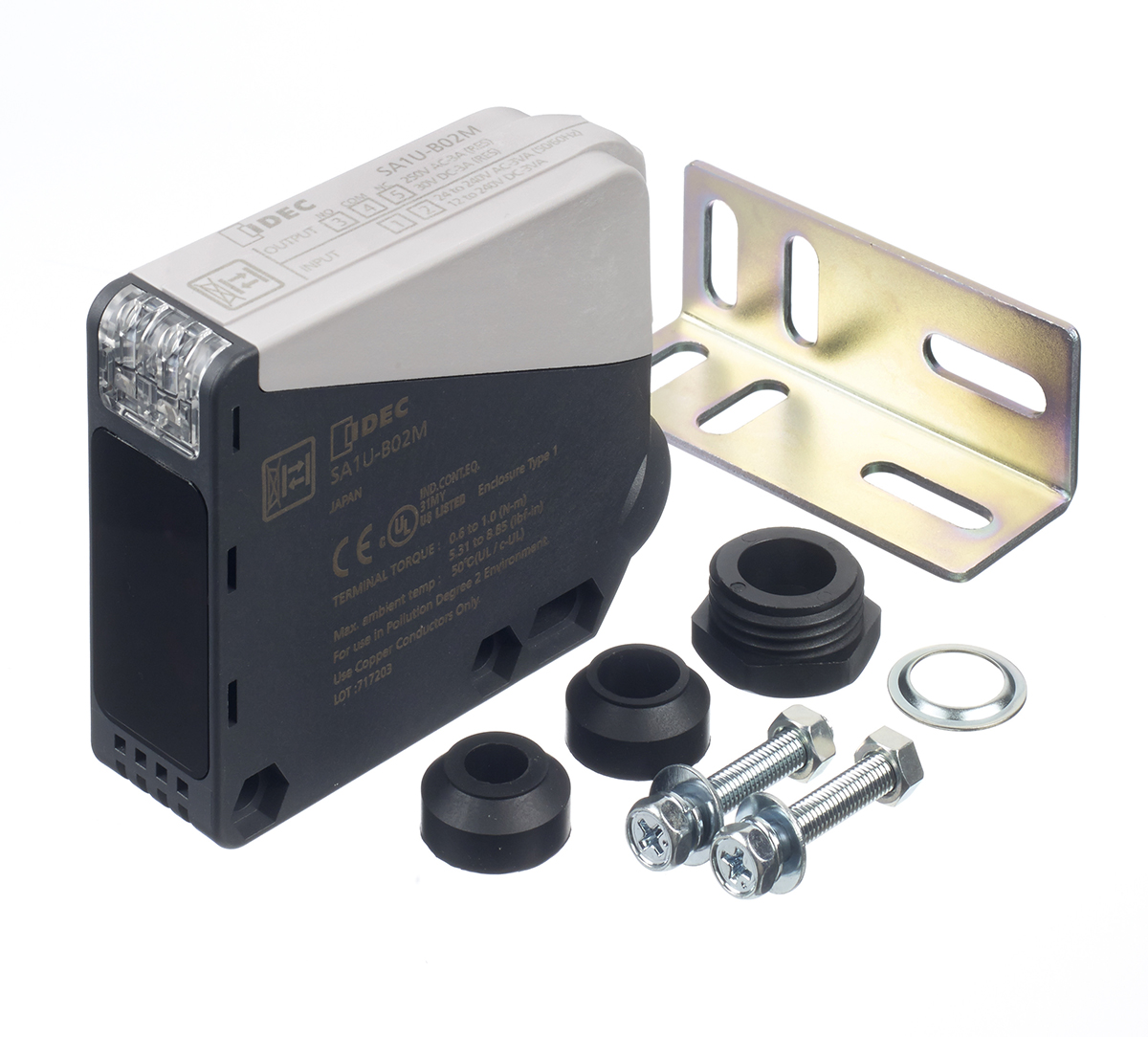 Idec Background Suppression Photoelectric Sensor, Block Sensor, 2 m Detection Range
