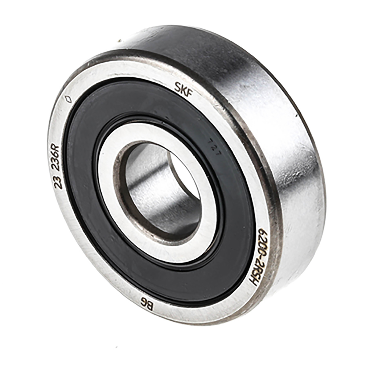 SKF 6200-2RSH 1 Row Ball Bearing - 10 mm ID, 30 mm OD