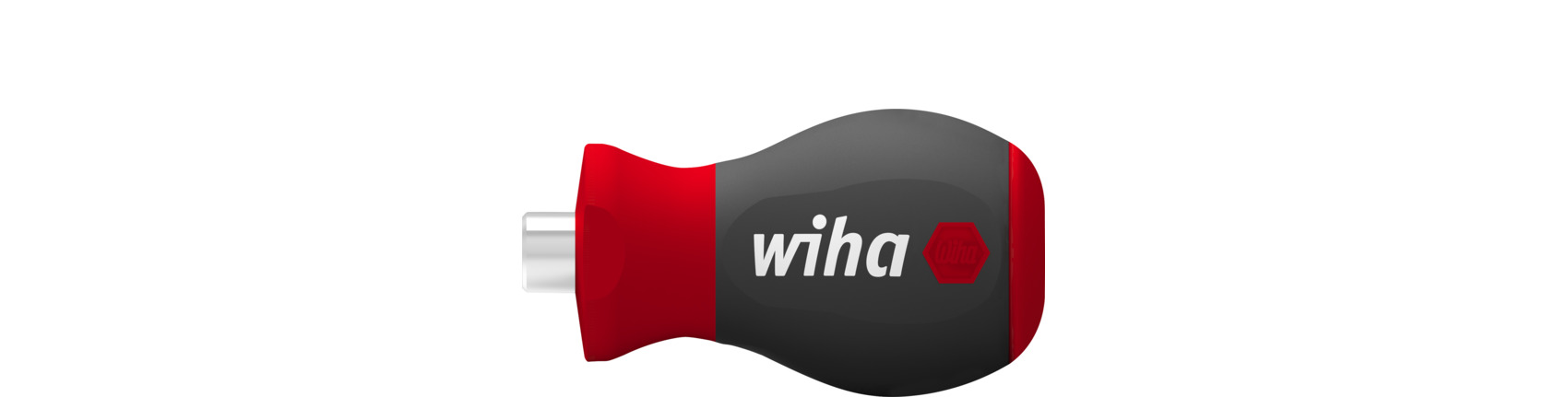Wiha Stubby Screwdriver, 1/4 in Tip, 65 mm Overall