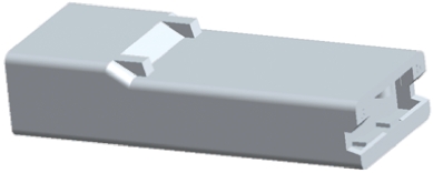 TE Connectivity, FASTON .250 1 Way Nylon Crimp Terminal Housing, Natural