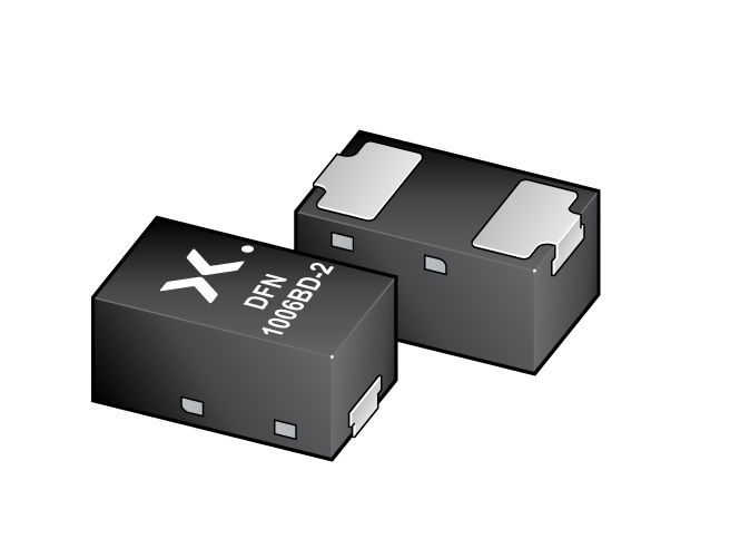 Nexperia, 56V Zener Diode 365 mW SMT DFN1006BD-2