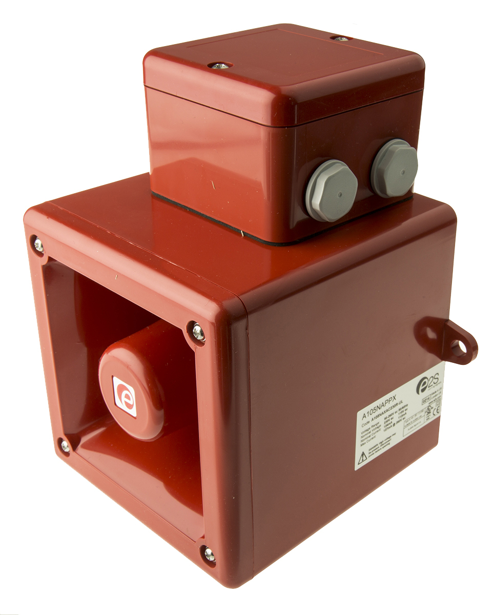 e2s Siren, 230 V ac, 110dB at 1 m, AC