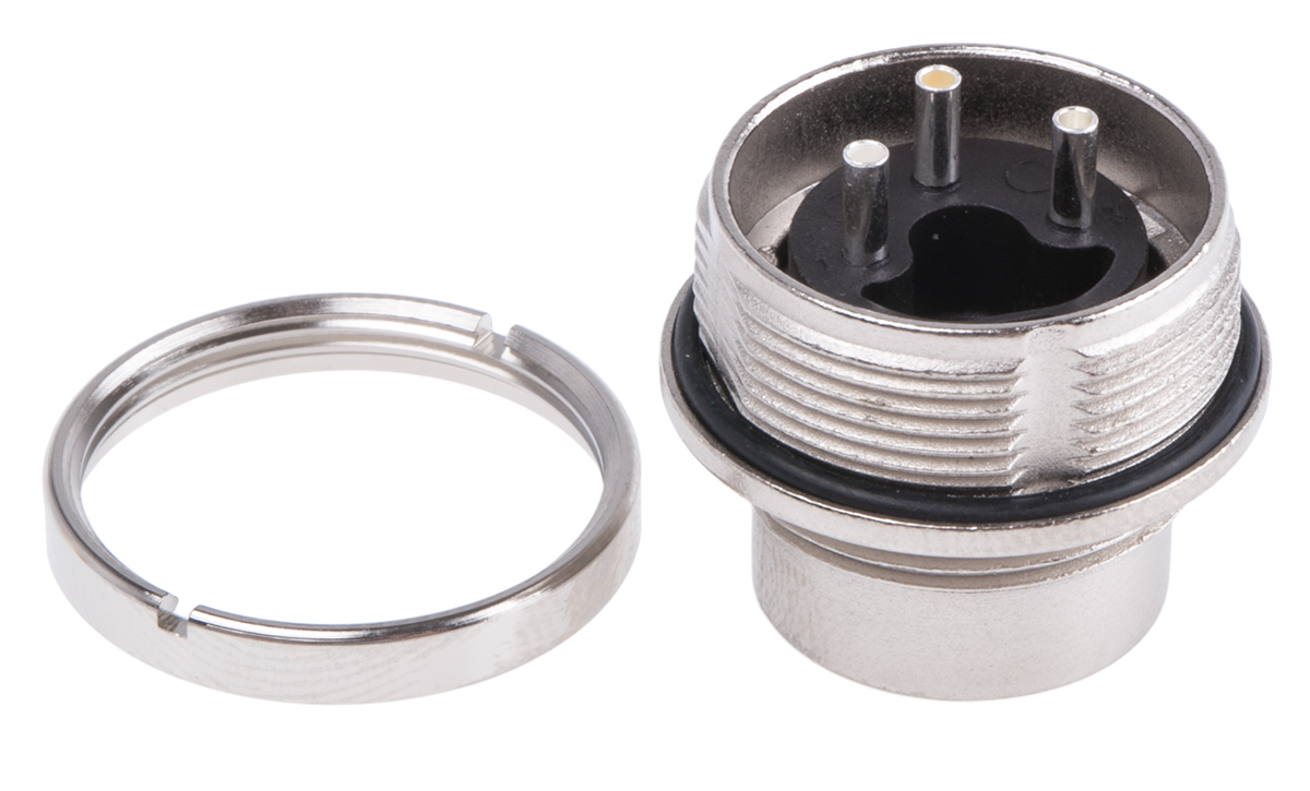 Amphenol C 091 D Series, 3 Pole Din Plug Plug, 5A, 300 V ac/dc IP67