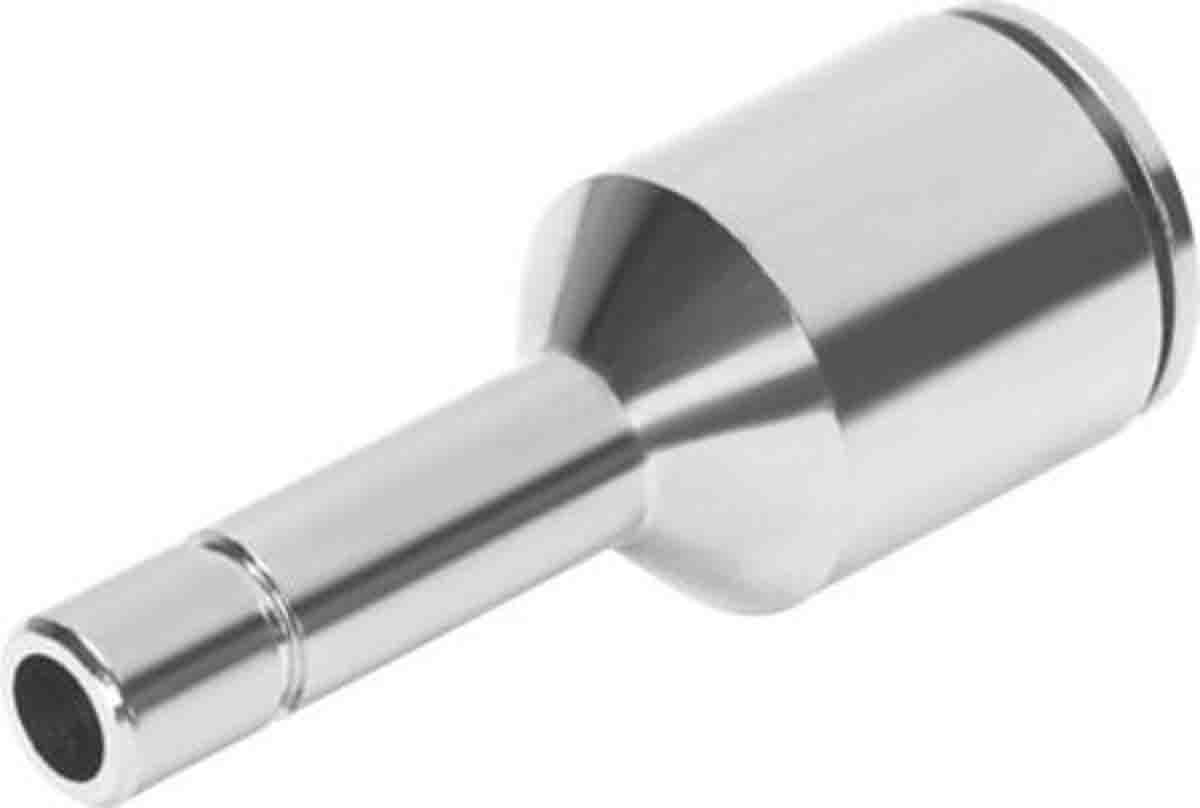 Festo NPQM Series Reducer Nipple, Push In 6 mm to Push In 4 mm, Tube-to-Tube Connection Style, 558767