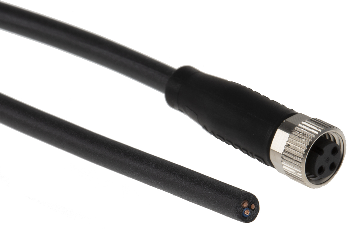 BALLUFF Female 3 way M8 to Unterminated Free End Sensor Actuator Cable, 5 m