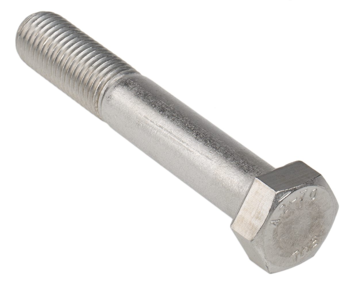 RS PRO Stainless Steel, Hex Bolt, M16 x 100mm
