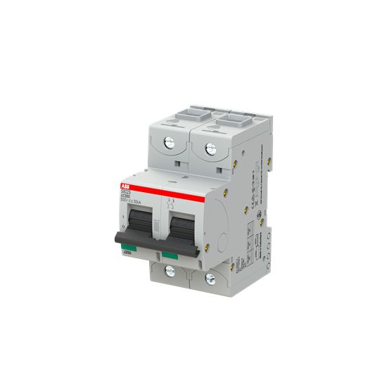 ABB S802S MCB, 2P, 80A, UC-B, 500V DC, 50 kA Breaking Capacity