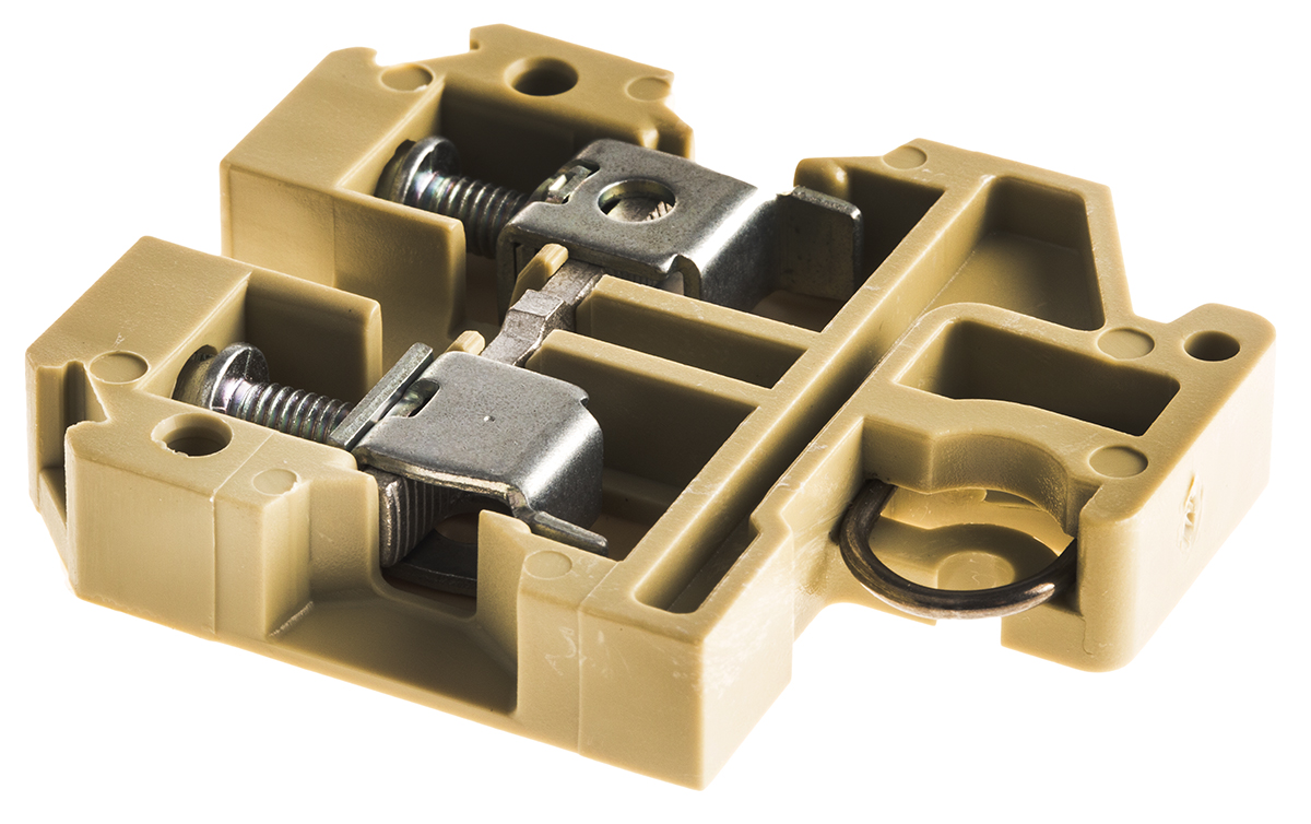 Weidmuller 0193260000 SAK Series Brown, 6mm², Single-Level, Screw Termination, ATEX, IECE