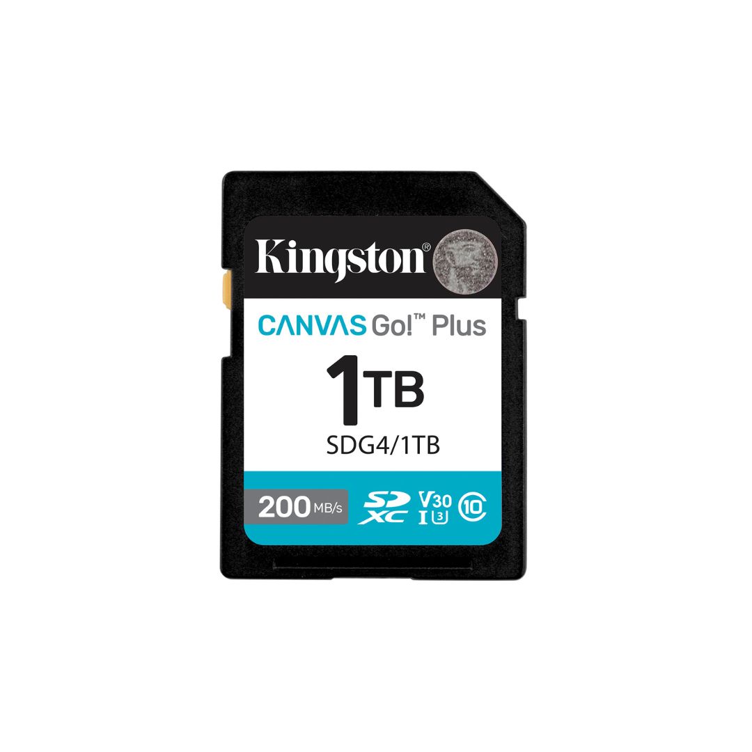 Kingston 1 TB SDXC SD Card, Class 10, U3, UHS-I, V30