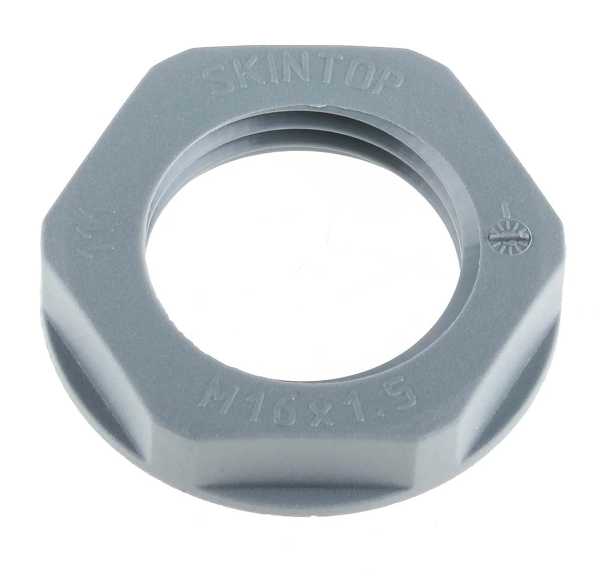 Lapp Grey Flame Retardant Fibreglass PA Cable Gland Locknut, M16 Thread, IP68