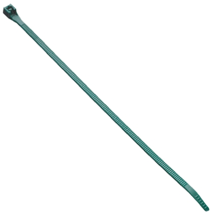 HellermannTyton Cable Tie, Releasable, 195mm x 4.7 mm, Green Polyamide 6.6 (PA66), Pk-25
