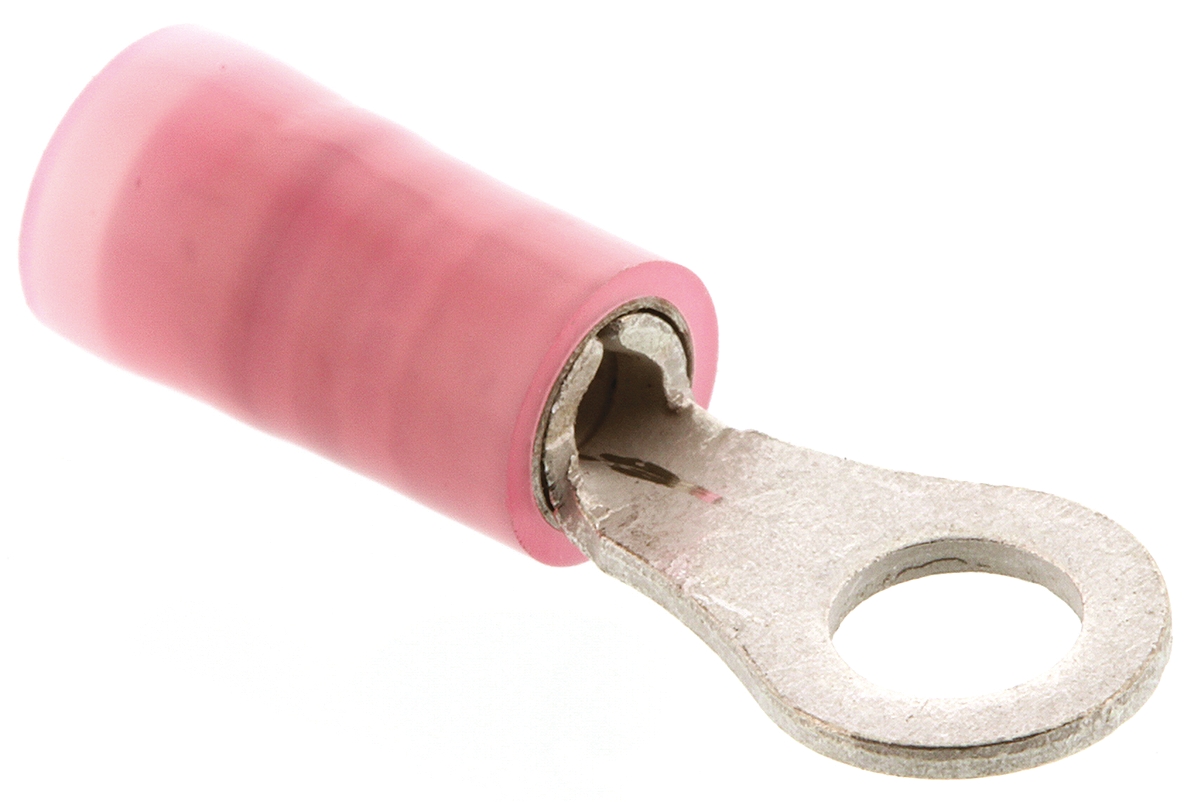 Molex, Avikrimp Insulated Ring Terminal, M3 to M3.5 (#5 to #6) Stud Size, 0.5mm² to 1mm² Wire Size