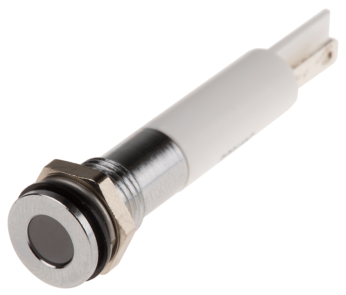 RS PRO White Panel Mount Indicator, 220V ac, 8mm Mounting Hole Size, IP67
