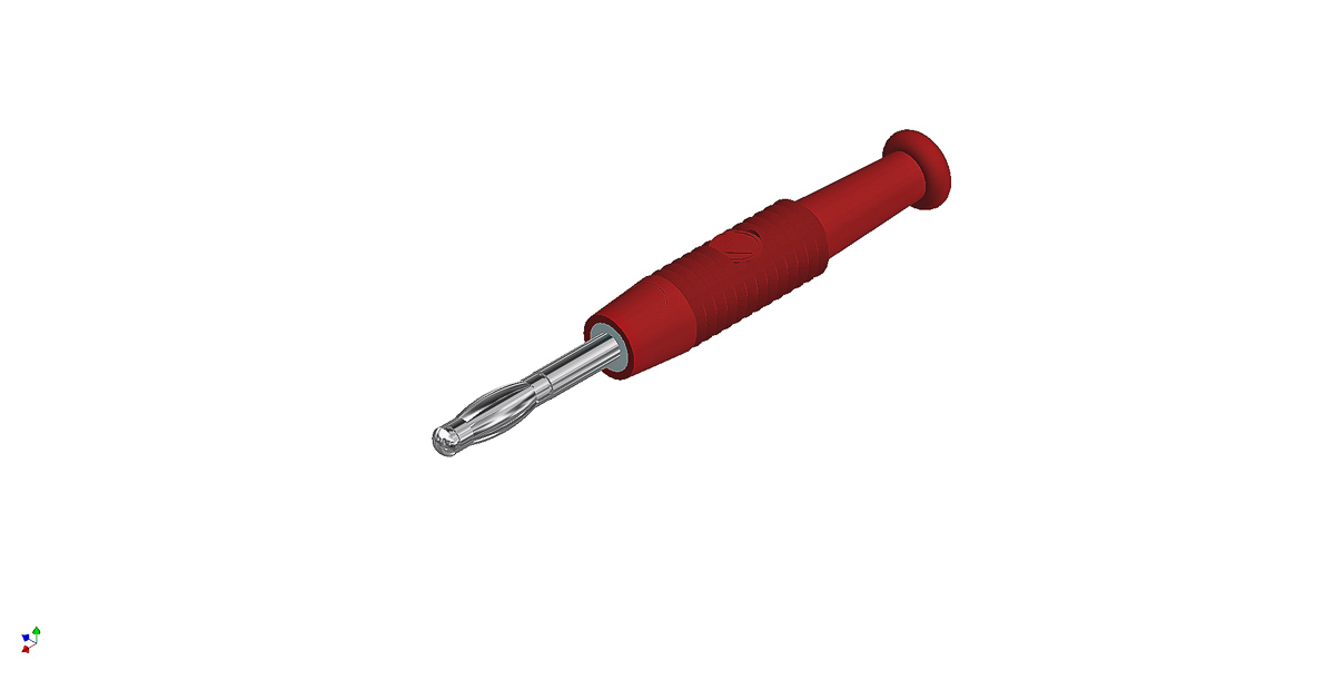 Hirschmann Test & Measurement Red Male Banana Connector, 6A, 30 V ac, 60V dc