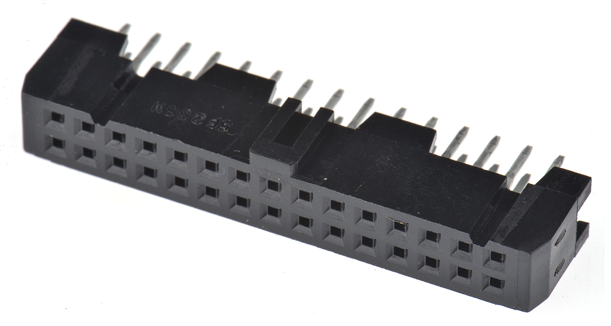 Hirose HIF3FB Series Straight PCB Mount PCB Socket, 30-Contact, 2-Row, 2.54mm Pitch, Through Hole Termination