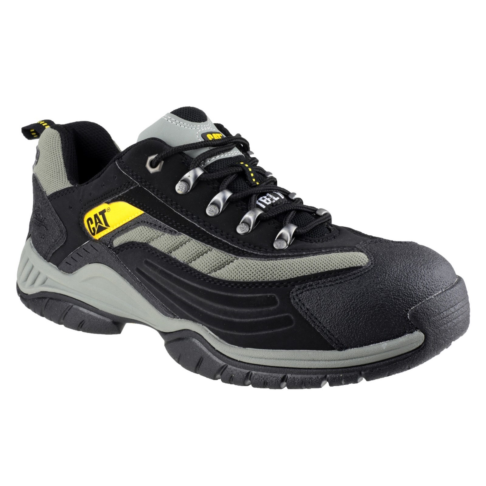 Caterpillar MOOR Unisex Black Steel Toe Capped Safety Shoes, UK 8, EU 42