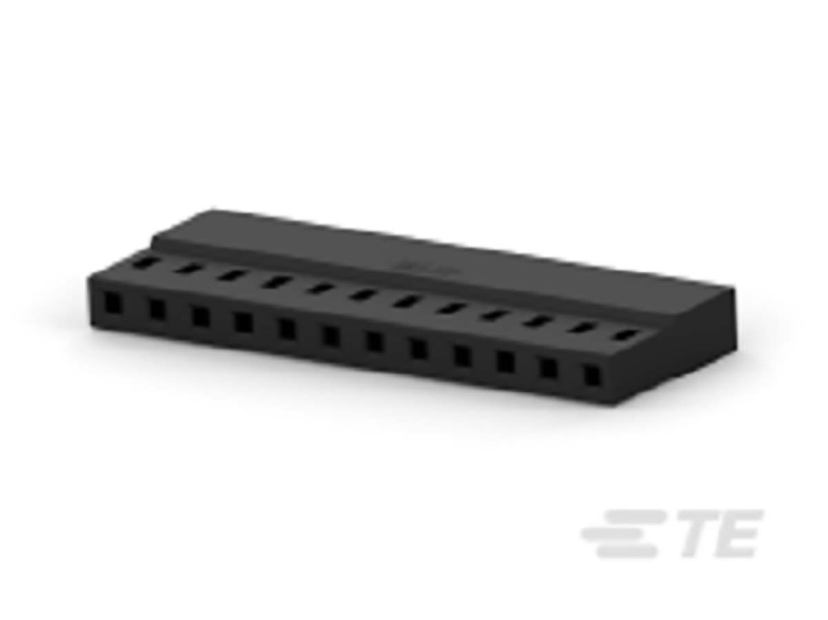 TE Connectivity, AMPMODU Female PCB Connector Housing, 2mm Pitch, 12 Way, 1 Row