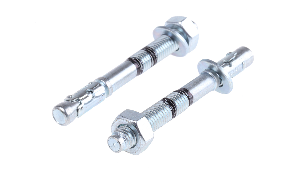 RawlPlug Steel Bolt Anchor 10mm x 95mm, 10mm Fixing Hole