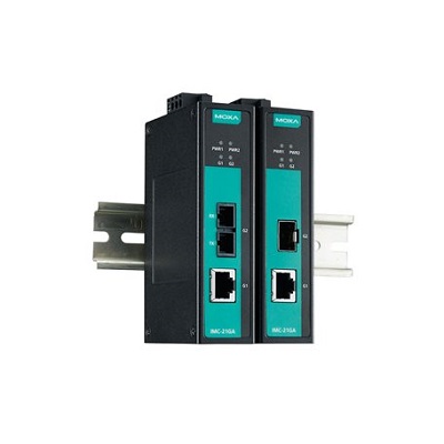 MOXA SFP Ethernet Media Converter, 10/100/100Mbit/s, Half/Full Duplex 40km