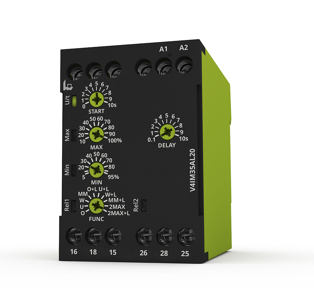 Tele Current Monitoring Relay, 1 Phase, DPDT, DIN Rail