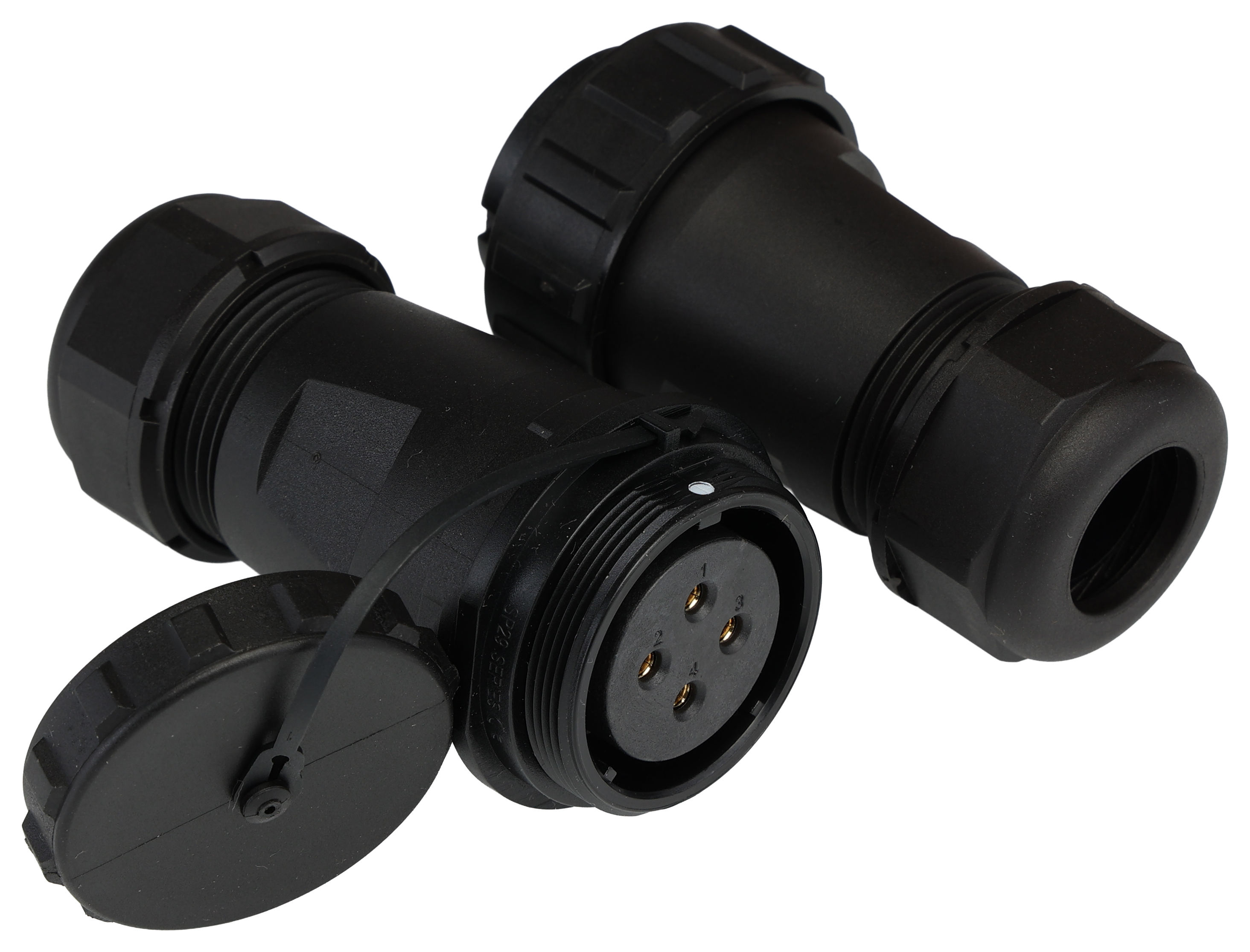 RS PRO Circular Connector, 4 Contacts, In-Line Cable Mount, SP29 Connector, Plug, Socket, Male/Female, IP68, SP29 Series
