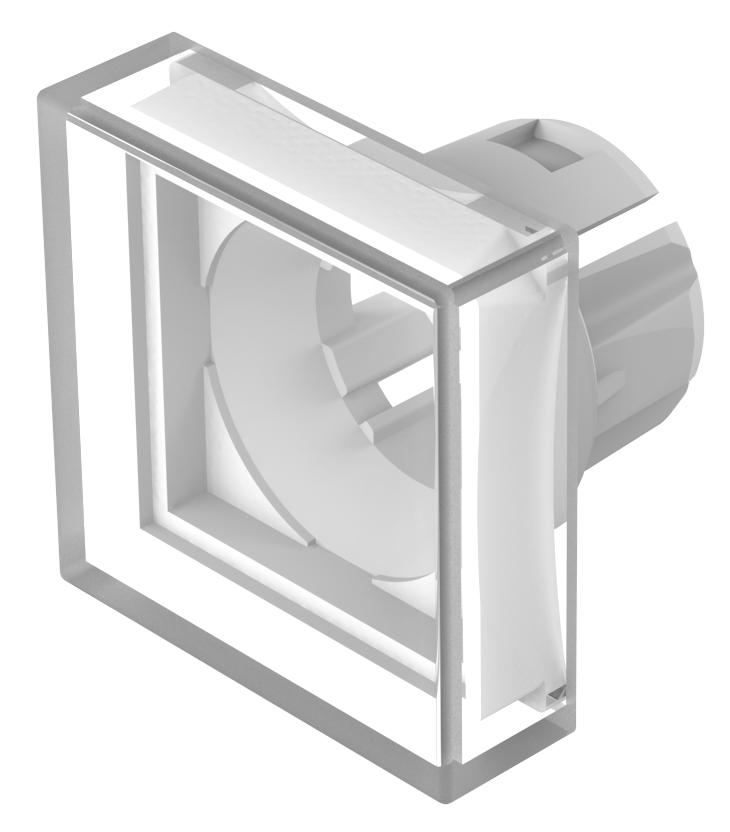 Indicator Lens Flat Style, Clear, 20mm Long