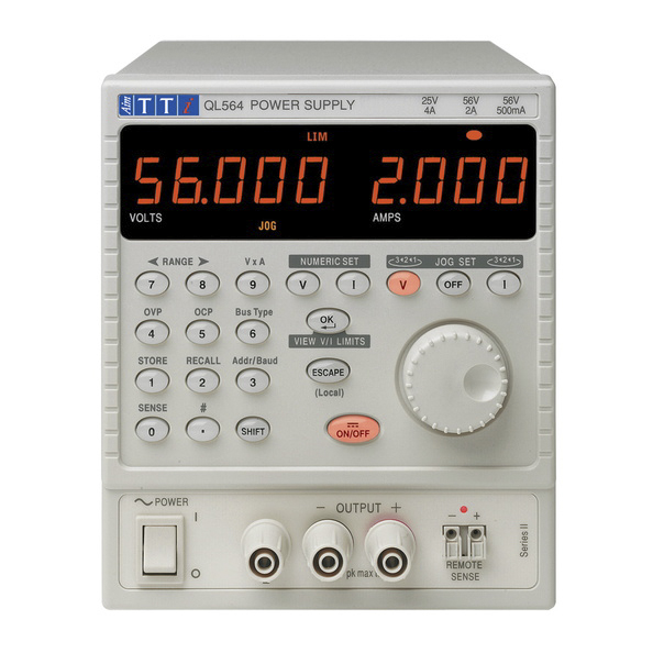 Aim-TTi QL Series II Series Digital Bench Power Supply, 0 → 56V, 0 → 2A, 1-Output, 112W - RS Calibrated