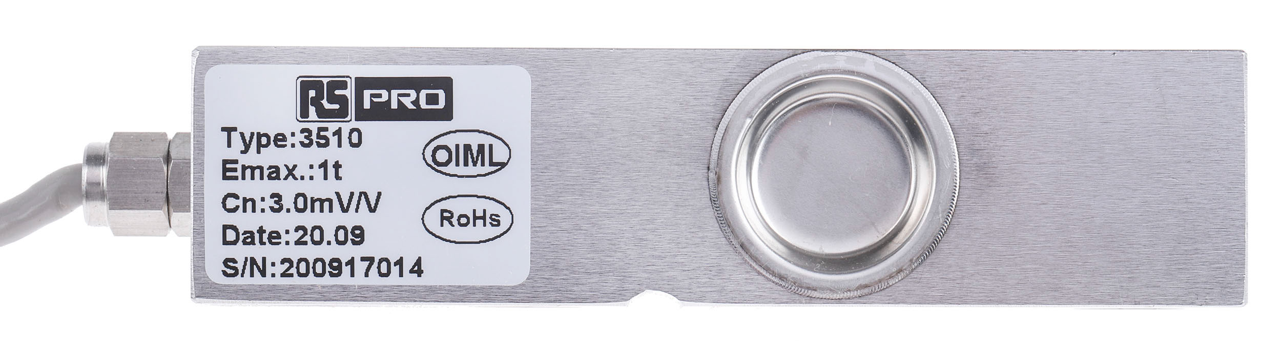 RS PRO Load Cell, 1000kg Range, Compression Measure