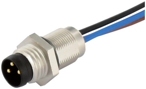 Murrelektronik Limited Industrial Circular Connector, 3 Contacts, Front, M8 Connector, Plug, Male, IP67, 7000 Series