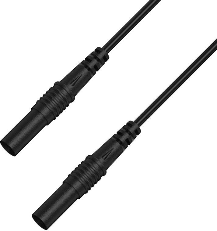 RS PRO Test Leads, 2.5A, 50V, Black, 200cm Lead Length