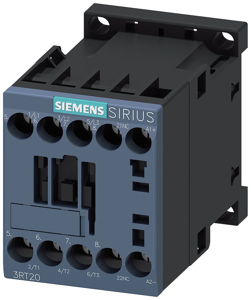 Siemens SIRIUS 3RT Size S00, 3RT2 Contactor, 24 V dc Coil, 3-Pole, 12 A, 5.5 kW, 1NC