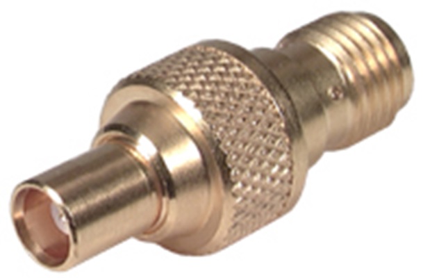 Huber+Suhner Straight Coaxial Adapter MMCX Socket to SMA Socket 6GHz