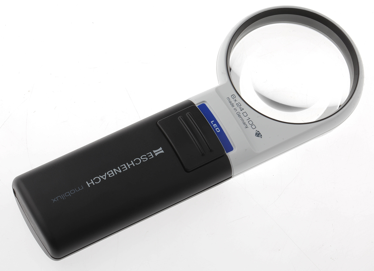 Eschenbach Illuminated Magnifier, 6X x Magnification, 58mm Diameter