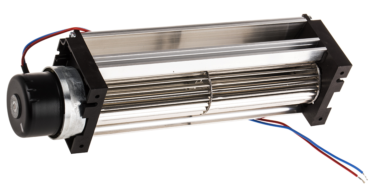 ebm-papst QG 030 Series Tangential Centrifugal Fan, 24 V dc, 75m³/h, DC Operation, 47.5 x 50 x 201mm