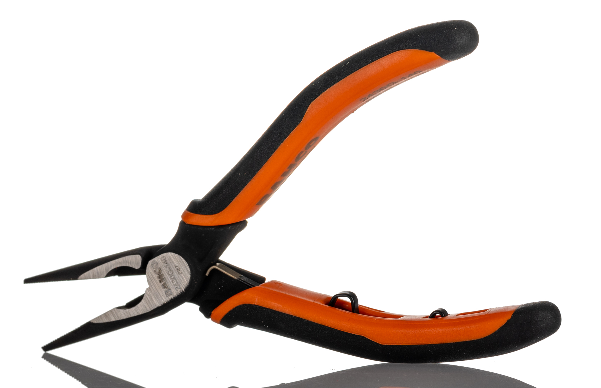 Bahco 2430G Long Nose Pliers, 140 mm Overall, Straight Tip, 37mm Jaw