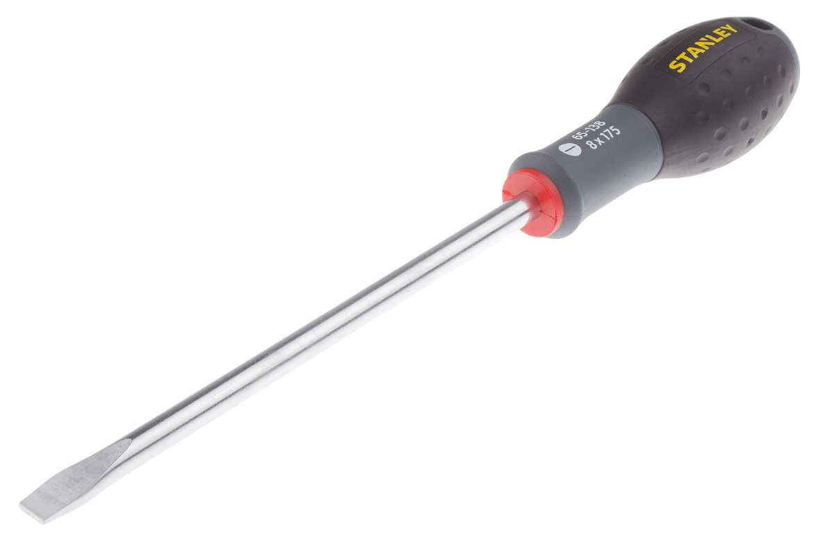 Stanley Slotted  Screwdriver, 8 mm Tip, 175 mm Blade