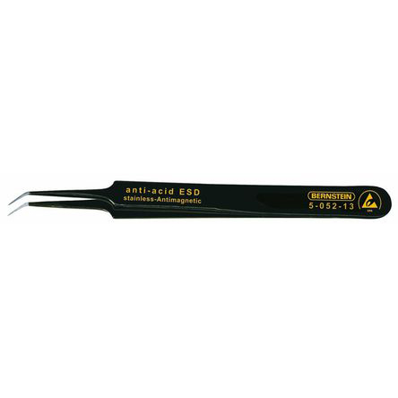 Bernstein 110 mm, Stainless Steel, Pointed, ESD Tweezers