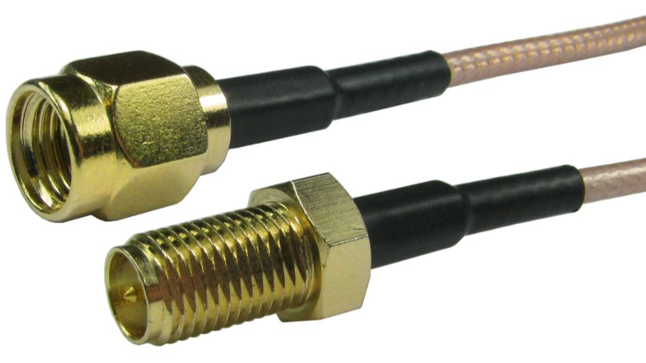 RS PRO, 1 m, Reverse SMA Coaxial, Terminated 50 Ω