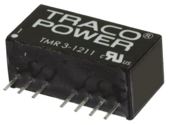 TRACOPOWER TMR 3WIE DC-DC Converter, 5V dc/ 600mA Output, 4.5 → 18 V dc Input, 3W, Through Hole, +85°C Max Temp