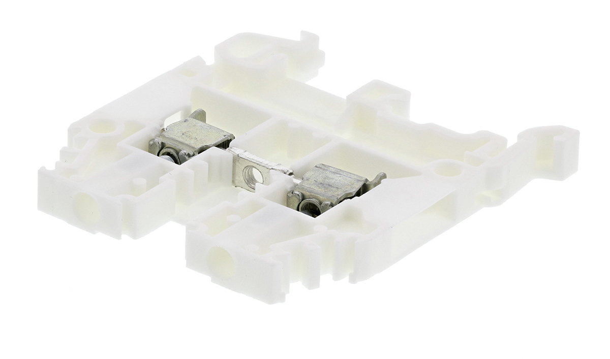 Entrelec 1SNA105052R2100 SNA Series White, 2.5mm², Single-Level, Screw Termination